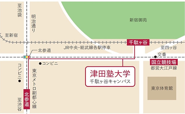 津田塾大学地図