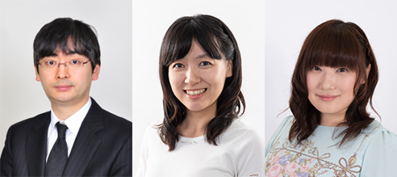 左から 解説／郷田真隆 九段　聞き手／宮宗紫野 女流二段　読み上げ／伊藤明日香 女流初段