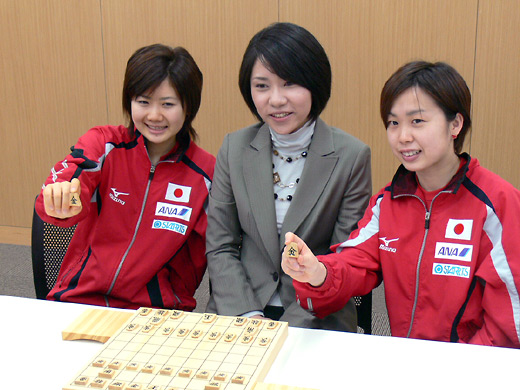 矢内女流名人 福原愛選手 福岡春菜選手と対談 将棋ニュース 日本将棋連盟