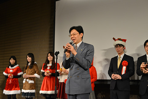 クリスマスフェスタ2015サプライズ出演の谷川浩司会長