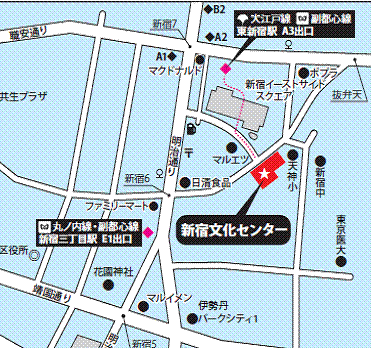 新宿文化センター地図