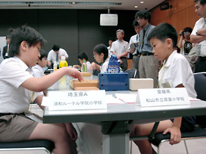 小学生の部準決勝の様子