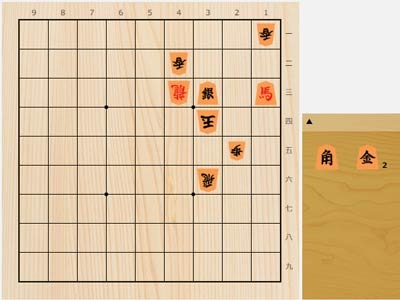 2025年8月2日の詰将棋（阿部光瑠作、7手詰）